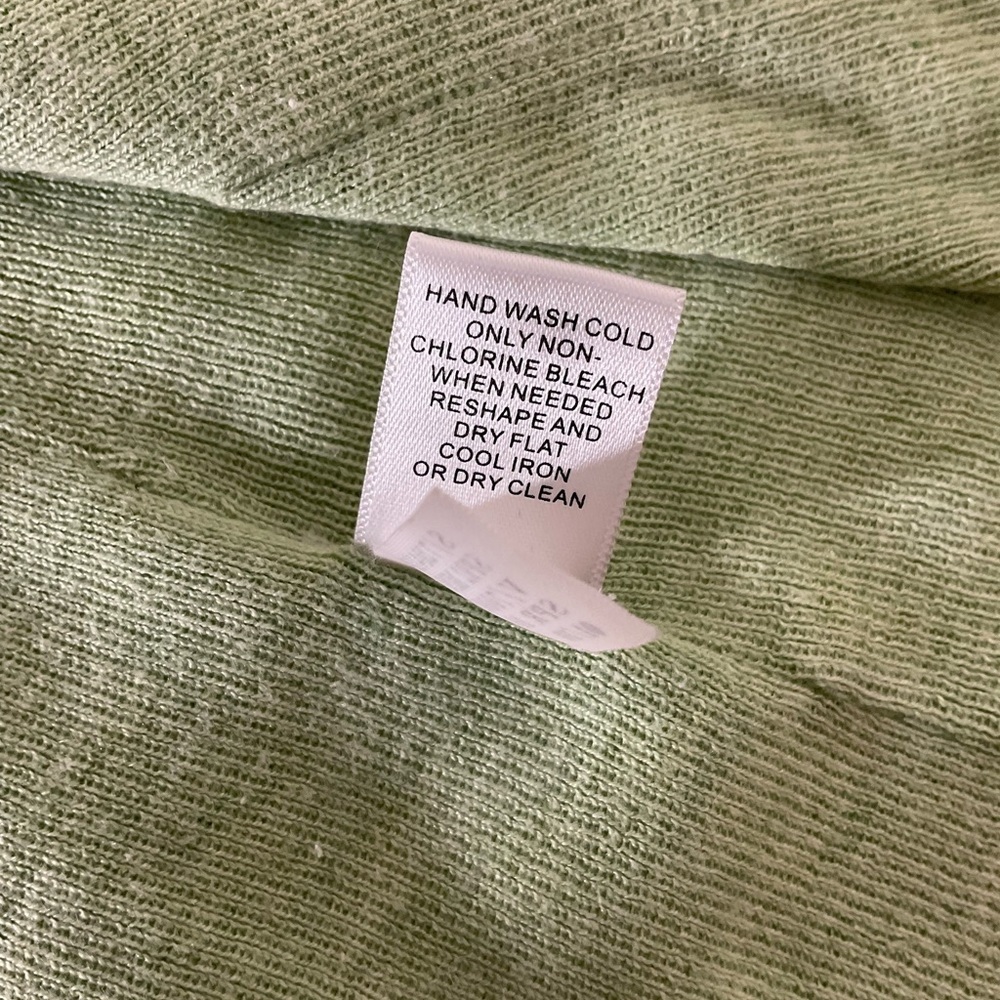 Banana Republic Womens Fall Casual Silk Blend Green Cardigan Sweater Size Medium - Picture 10 of 10